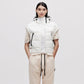 Cropped Down Vest - Light Pixel