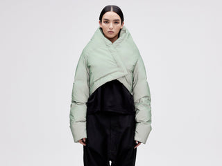 Wrap Down Jacket - Reflective Jade