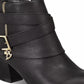 Botas femininas Thalia Sodi Tully Strap pretas tamanho 7 M
