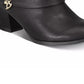 Botas femininas Thalia Sodi Tully Strap pretas tamanho 7 M