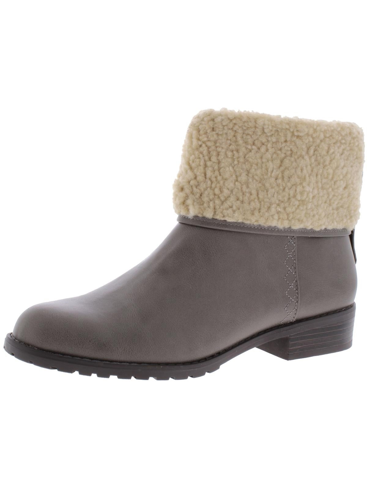 Botas femininas Bettey com punho Style &amp; Co, cinza, tamanho 7,5 M