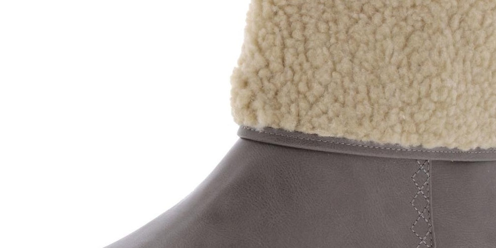 Botas femininas Bettey com punho Style &amp; Co, cinza, tamanho 7,5 M