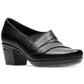Clarks Coleção Feminina Emslie Warbler Couro Shooties Preto Tamanho 8,5 M