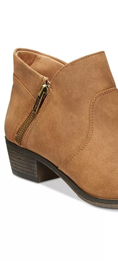 Botas femininas American Rag Abby Ankle Booties marrom tamanho 12M