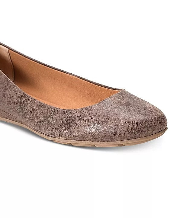 American Rag Ellie Flats Sapatos Femininos Bege Tamanho 5,5 M