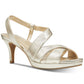 Sandália feminina Bandolino Kenosha Slingback dourada tamanho 10 M