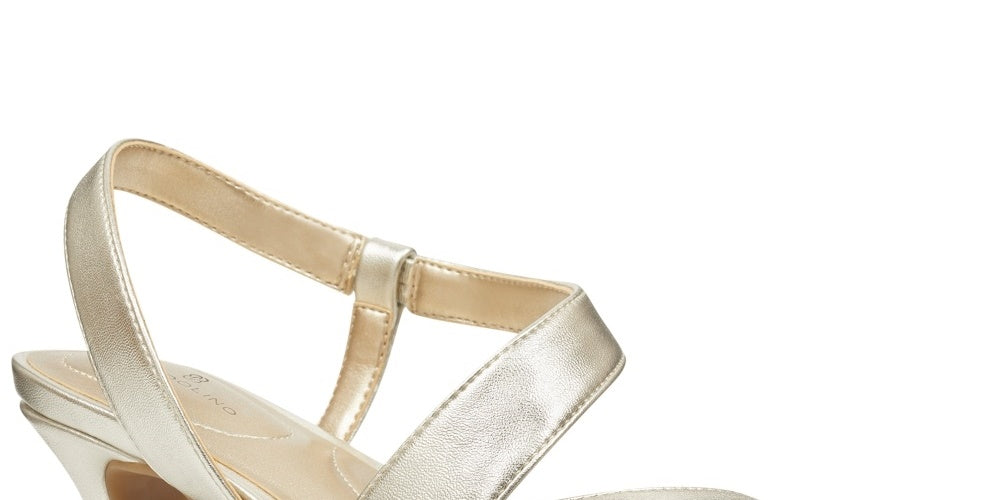 Sandália feminina Bandolino Kenosha Slingback dourada tamanho 10 M