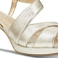Sandália feminina Bandolino Kenosha Slingback dourada tamanho 10 M