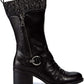 Botas Baretraps Wylla Mid-Shaft Femininas, Pretas, Tamanho 10 M