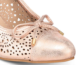 Rialto Cameka Dress Toe Cap Wedges Laranja Tamanho 10 M