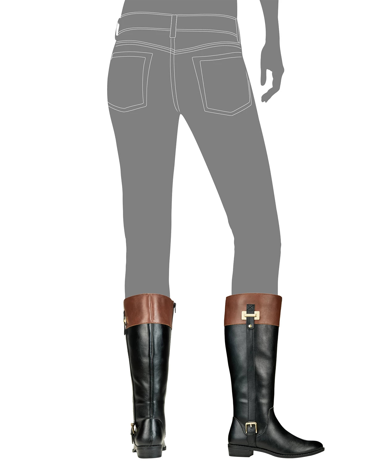 Karen Scott Deliee Botas de cano alto femininas, marrom, tamanho 6 M