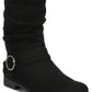 Botas Dr. Scholl's Ripple Mid Calf Femininas Pretas Tamanho 7,5M