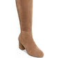 Botas Steve Madden Hero 50/50 com salto bloco, bege, tamanho 9 M