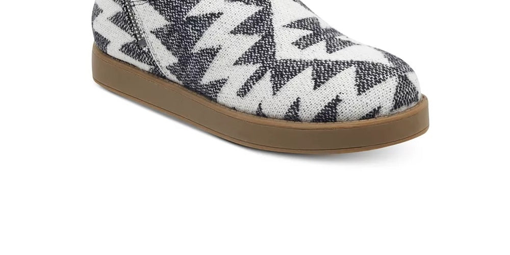 Botas femininas Indigo Rd Ashley Fabric com bico fechado e cano médio para clima frio, azul, tamanho 7,5 M