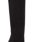 Botas femininas Jessica Simpson Livelle bico fino acima do joelho, pretas, tamanho 5,5 M