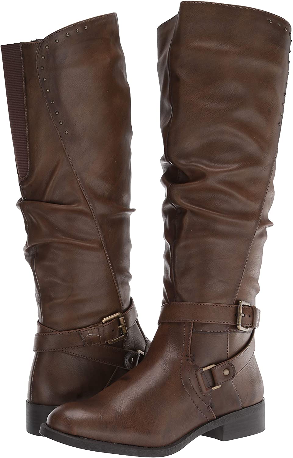 Botas de montaria femininas Liona da White Mountain, marrom, tamanho 7M