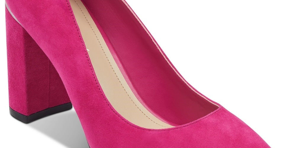 Marc Fisher Viviene Leather Classic Scarpin Feminino Rosa Tamanho 6 M