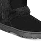 Botas femininas estilo &amp; co para clima frio, tamanho 6 m, pretas