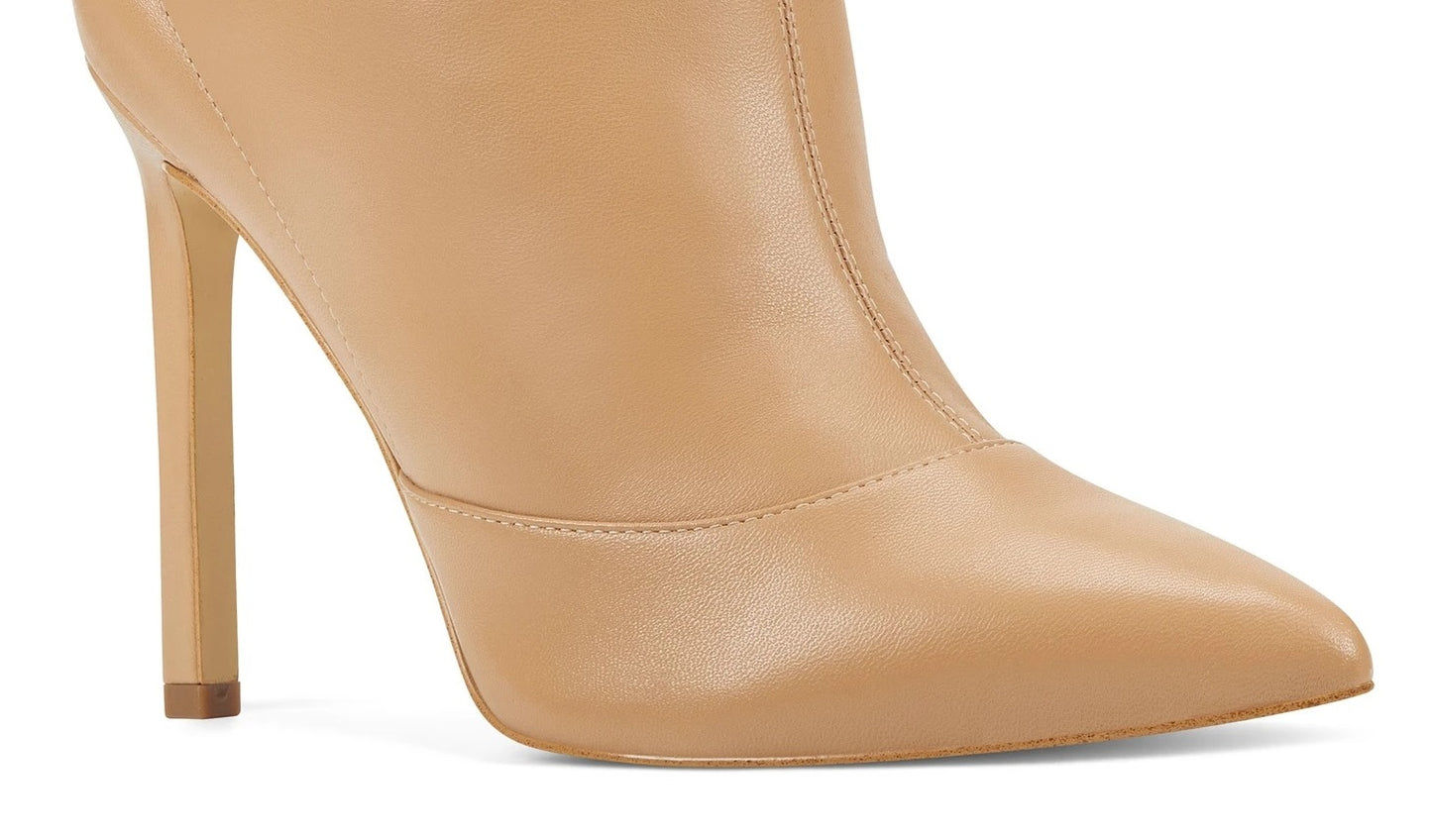 Botas sociais femininas Nine West Tirzah, sapatos femininos, bege, tamanho 7 M