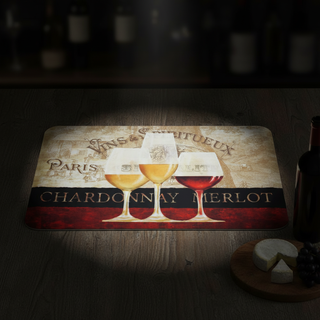 Tapetes de cozinha antifadiga Paris Wine