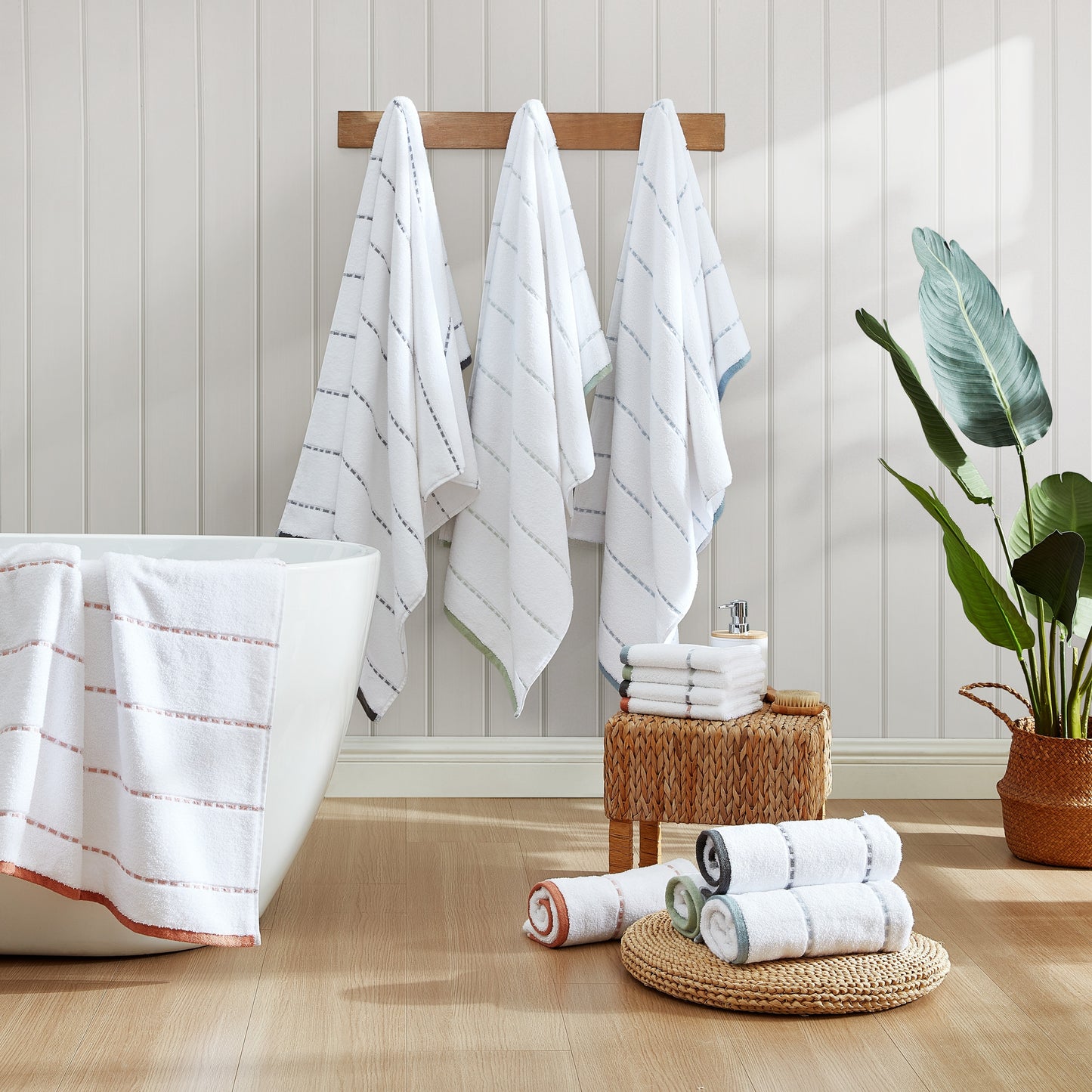 Tommy Bahama Ridley Solid Cotton Terry 3 Piece Towel Set  3 Piece