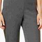 Calça feminina Alfred Dunner Classics Allure Slim Leg, cinza, tamanho 12S