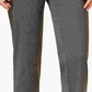 Calça feminina Alfred Dunner Classics Allure Slim Leg, cinza, tamanho 12S