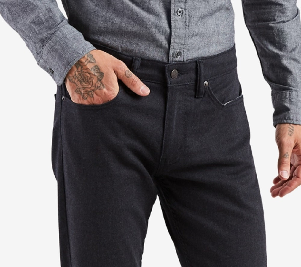 Calça jeans Levis 511 Slim Fit Stretch Flanela Masculina Preta Tamanho 28X30