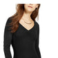 Body manga longa Self Esteem Juniors Preto Tamanho Grande