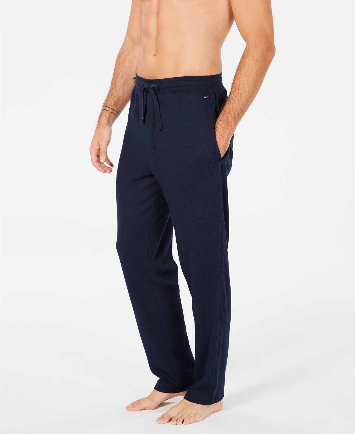 Calça Térmica Masculina Tommy Hilfiger Azul Marinho Tamanho Extra Grande