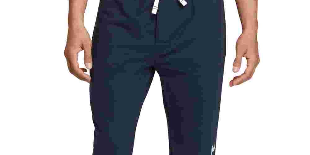 Calça de moletom Tommy Hilfiger Color Block Masculina Azul Marinho Tamanho Grande