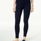 Leggings femininas básicas de cintura média Maison Jules, azul, tamanho pequeno