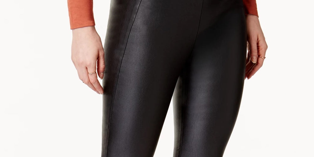 Calça skinny feminina Bar III com ajuste no tornozelo, preta, tamanho XX-S