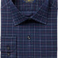Camisa social masculina Club Room Classic/Regular Fit Performance Windowpane tamanho azul-marinho 15X32-33