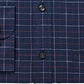 Camisa social masculina Club Room Classic/Regular Fit Performance Windowpane tamanho azul-marinho 15X32-33