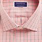 Camisa social masculina Club Room Classic Regular Fit Performance Windowpane Laranja Tamanho 16X34X35