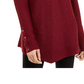 Suéter feminino metálico Alfani, tamanho pequeno, médio, vinho