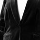 Blazer de veludo plus size feminino INC International Concepts, preto, tamanho 1X