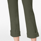 Jeans Capri Curvy-Fit Feminino Estilo &amp; Co, Verde, Tamanho 10 P
