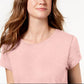 Camiseta feminina estilo lenço rosa tamanho pequeno