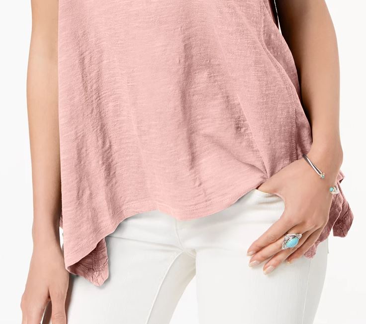 Camiseta feminina estilo lenço rosa tamanho pequeno