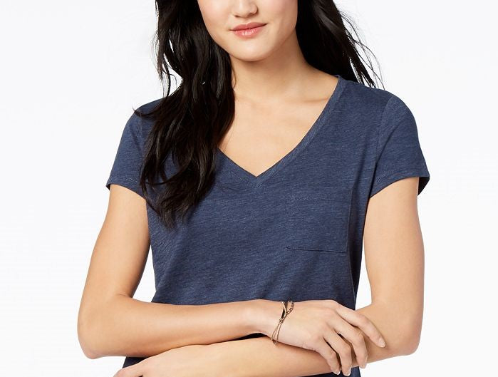 American Rag Budd Messenger Shorts Feminino Azul Escuro Tamanho XX Lare