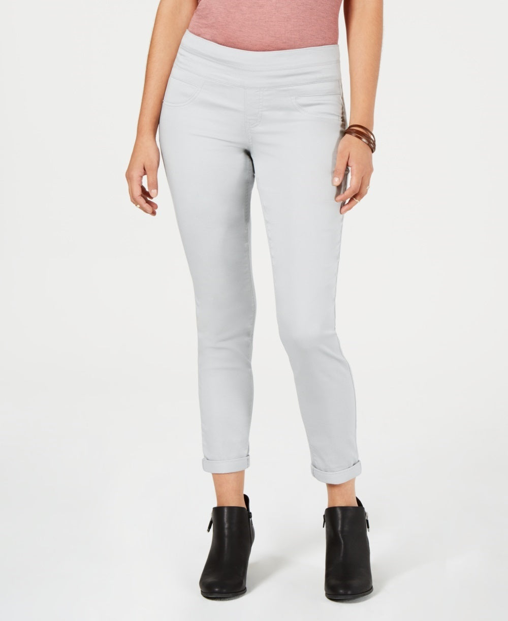 Calça skinny feminina estilo &amp; co com bainha enrolada, tamanho 4, Misty Harbour