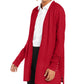 Cardigan feminino Charter Club com frente aberta, vermelho, tamanho X-S