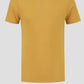 Camiseta feminina de algodão com gola redonda, tamanho grande, dourada, estilo &amp; co