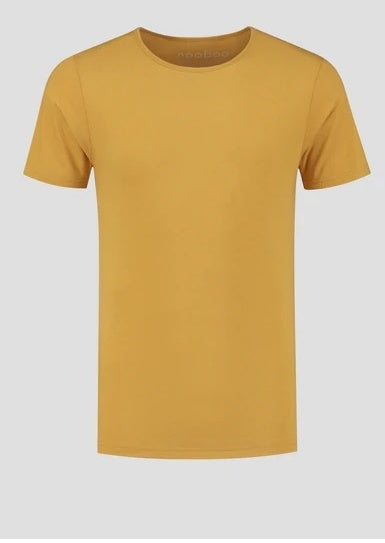 Camiseta feminina de algodão com gola redonda, tamanho grande, dourada, estilo &amp; co