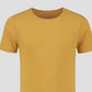 Camiseta feminina de algodão com gola redonda, tamanho grande, dourada, estilo &amp; co