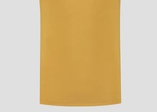 Camiseta feminina de algodão com gola redonda, tamanho grande, dourada, estilo &amp; co