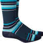 Meias sociais Alfani masculinas com blocos de cores, tamanho regular, azul