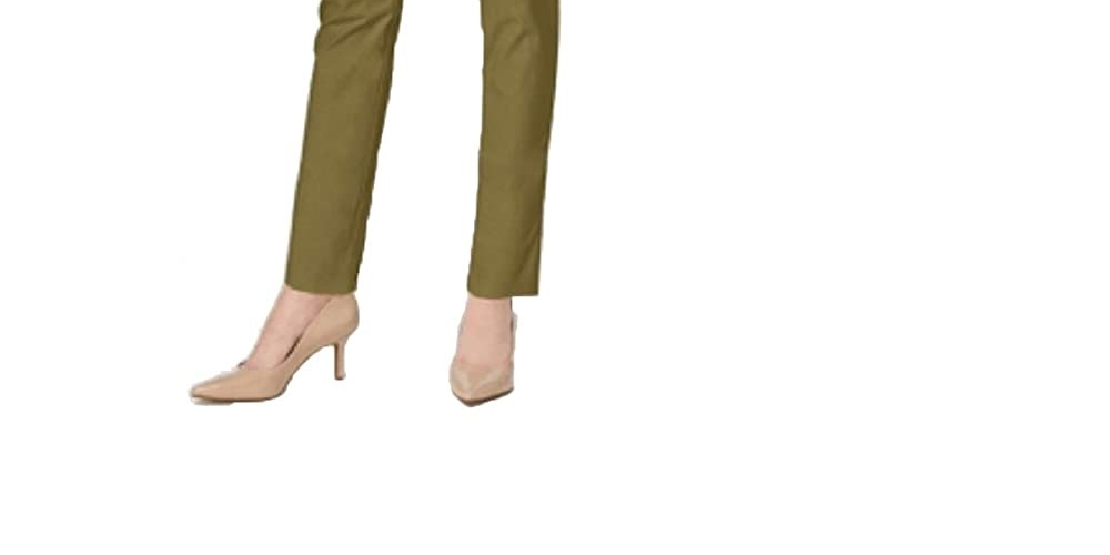 Calça feminina Chelsea Tummy Control Skinny Leg Tornozelo Charter Club Verde Tamanho 8